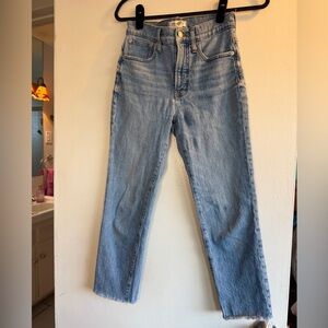 Madewell Light Blue Straight-Leg Jeans